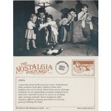 Postcard 1950s Child Minders Children Toddlers Baby - Nostalgia