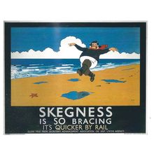 UK RAIL ADVERTISING L.N.E.R. SKEGNESS CARD NO 10176049