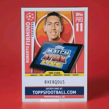 Match Attax Champions League 17/18 Pro 11 Code Roberto Firmino Liverpool