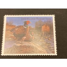 ICOLLECTZONE US Wisconsin 2008 Pheasant Stamp VF NH