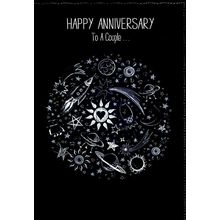 Happy Anniversary To A Couple... - Anniversary Greeting Card - 3123