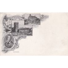 ED 445 HAWORTH -EARLY MULTI VIEW . PRINTED POSTCARD