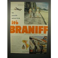 1952 Braniff International Airways Ad - South America