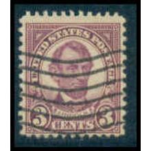 Used 635 3c Abraham Lincoln Barely Clears M09937