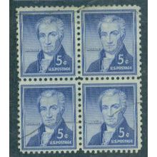 Used 1038 5c James Monroe Fine Blk/4 A00558