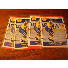 1990 Score, 4-Cards, MATS SUNDIN Rc, Nordiques