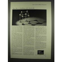 1962 Allied Chemical Ad - Now They're Building With