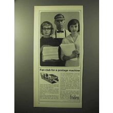 1964 Friden Postage Machine Ad - Fan Club