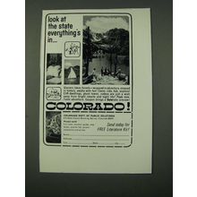 1964 Colorado Tourism Ad - Look at the State Everything's In