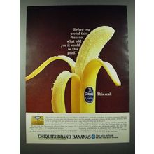 1965 Chiquita Bananas Ad - Before You Peeled