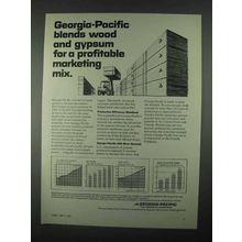 1967 Georgia-Pacific Ad - Blends Wood and Gypsum