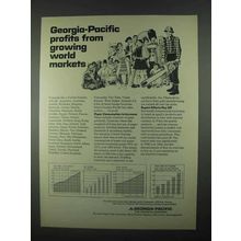 1967 Georgia-Pacific Ad - Growing World Markets