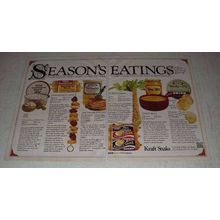 1973 Kraft Ad - Dips, Handi-Snack, Cheez Whiz