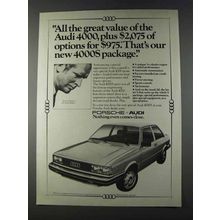 1980 Audi 4000S Car Ad - Our New Package