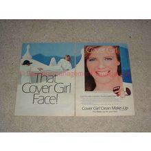 1984 2-page Cover Girl Make-up Ad with Cheryl Tiegs!