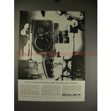 1960 Bolex D-8L Movie Camera Ad - Hollywood Studio!!
