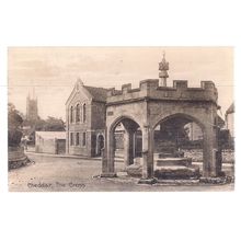 THE CROSS, CHEDDAR, SOMERSET used antique postcard 1915 postmark