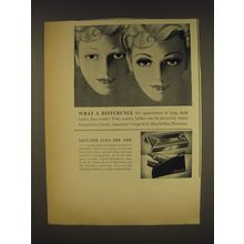 1937 Maybelline Mascara Ad - What a difference