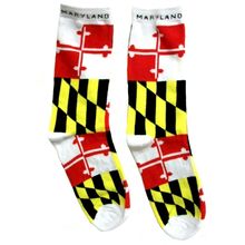 Maryland State Flag Crew Socks Size 11-13