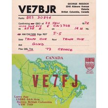 Surrey Victoria British Columbia Canada 2x 1970s QSL Radio Card s