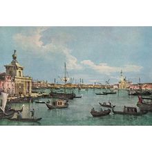 Canaletto Bacino Di San Marco From The Guidecca Medici Postcard