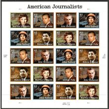 American Journalists Sheet of Twenty 42 Cent Postage Stamps Scott 4248-52