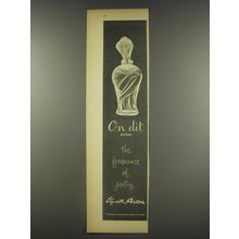 1956 Elizabeth Arden On Dit Perfume Advertisement - the fragrance of poetry