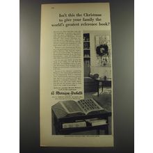 1956 Merriam-Webster New International Dictionary Ad - Isn't this the Christmas