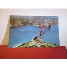 GOLDEN GATE BRIDGE San Francisco, California, USA used postcard =