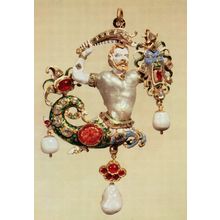 The Canning Jewel Antique Diamonds Rubies Medieval Sculpture Postcard