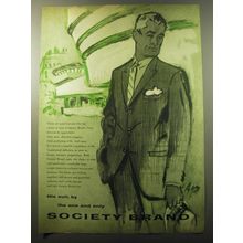 1960 Society Brand Suit Advertisement - His suit, by the one and only