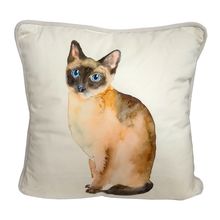 Sitting Cat Design Scatter Cushion with Insert 45 x 45 cm