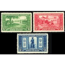 617-19, Mint VF NH Set of Three Stamps - Very Fresh! - Stuart Katz