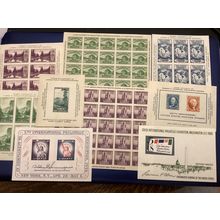 ICOLLECTZONE US Nine Diff Souvenir Sheets incl 730-31, parks, Byrd VF NH G300-1