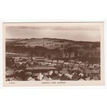 General View of Alnwick Postcard RP Northumberland Kingsway