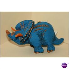 2001 Wendys Extinct Blue Triceratops