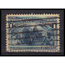 Used 230 1c Columbus in Sight of Land Fine RA0910