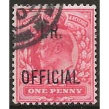 1902 O21 1d Scarlet Inland Revenue Official Fine Used ..