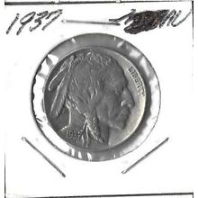 1937 US Buffalo Nickel AU +