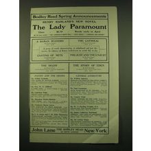 1902 John Lane the Bodley Head Ad - Bodley Head Spring Announcements
