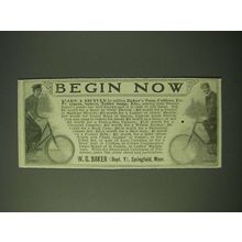 1900 W.G. Baker Baker's Teas, Coffee, Extracts, Spices, Toilet Soap Ad