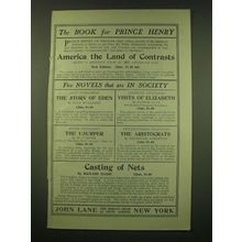 1902 John Lane the Bodley Head Ad - The Book for Prince Henry