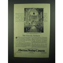 1922 American Seating Company Ad - Quigley Chapel