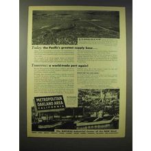 1945 Metropolitan Oakland Area California Ad - Navy