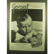 1945 Gevaert Superchrome Rollfilm Ad - Background