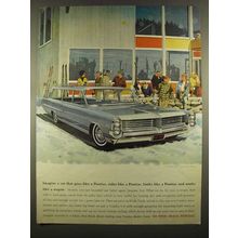 1964 Pontiac Safari Bonneville Wagon Ad - Van Kaufman