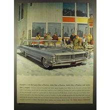 1964 Pontiac Safari Bonneville Wagon Ad - Van Kaufman