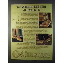 1980 Cherokee of California Shoes Ad - We Worship