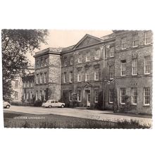 LEICESTER UNIVERSITY used vintage postcard RP by Valentine 1964 postmark #