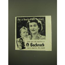 1949 Bachrach Photographer Ad - For fine portrait take your old snapshots